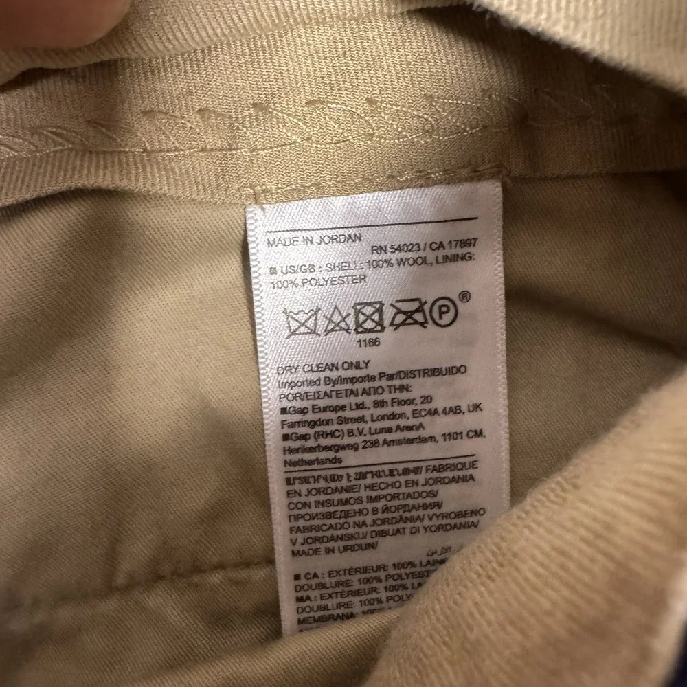 Banana Republic Pants Mens 32R Flannel 120s Vitale Barberis‎ Canonico Wool Slim